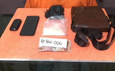 Warga Kuala Tungkal Jambi Yang Diduga Kurir Sabu Antar Provinsi Dicokok Polres Inhil